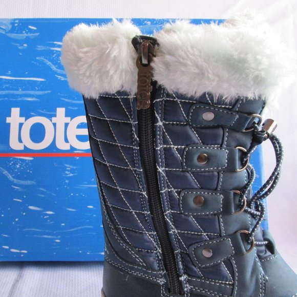 TOTES SHIRLEY TALL GIRLS WINTER BOOTS – DRESS BLUE COOL BLUE - Picture 16 of 16